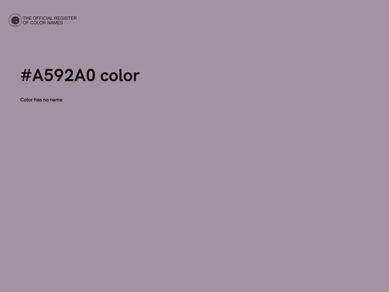 #A592A0 color image