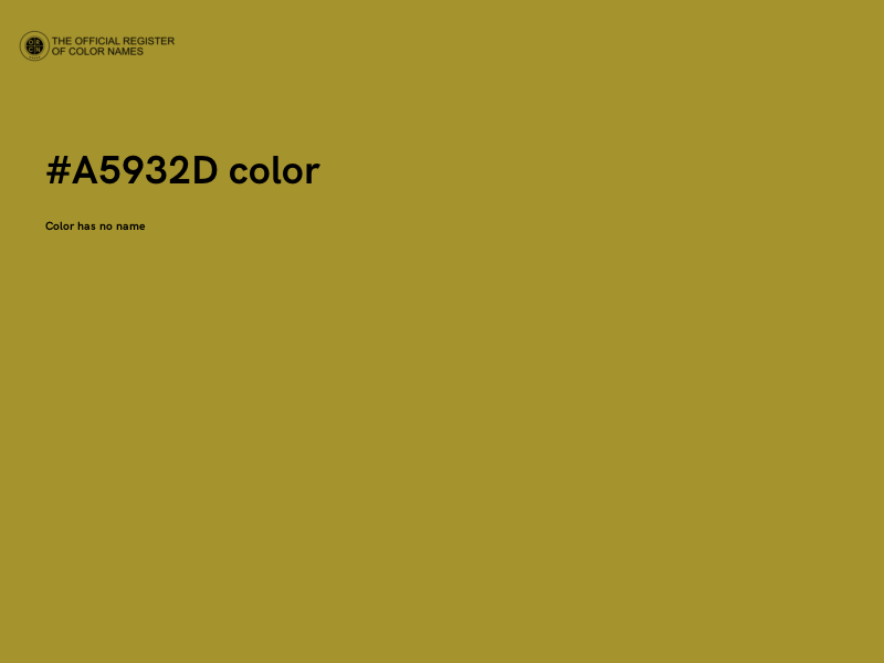 #A5932D color image