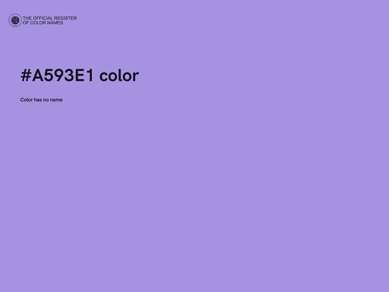 #A593E1 color image