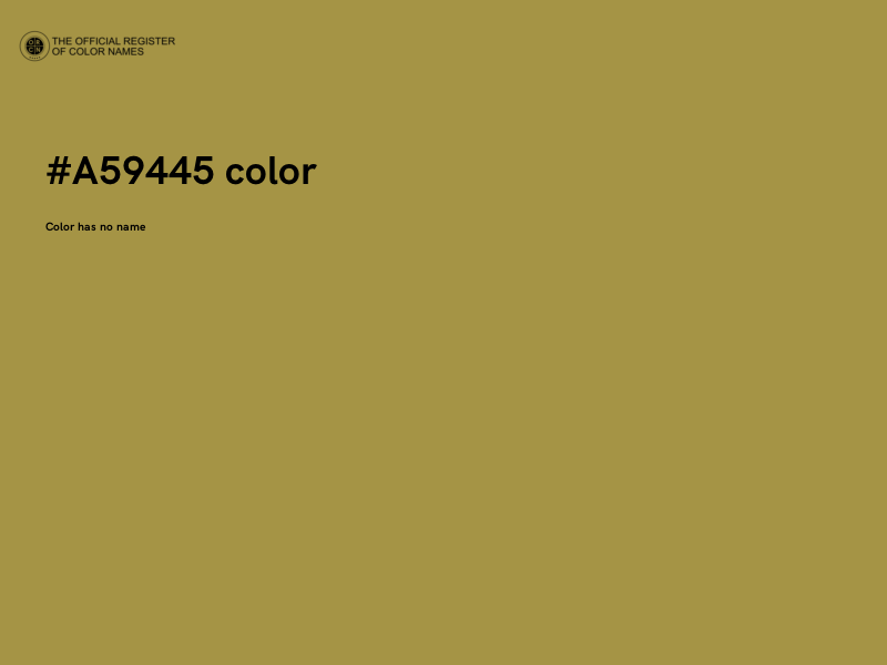#A59445 color image