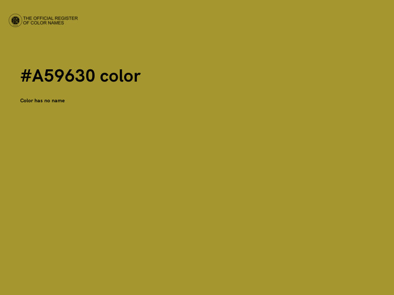 #A59630 color image