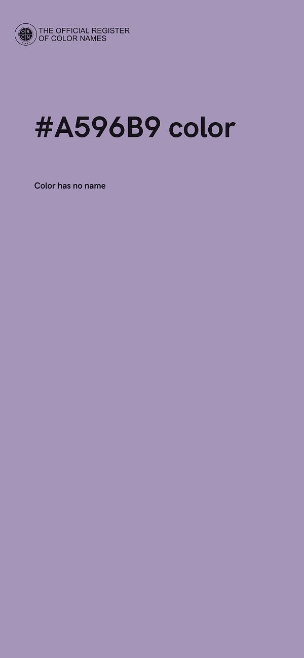 #A596B9 color image