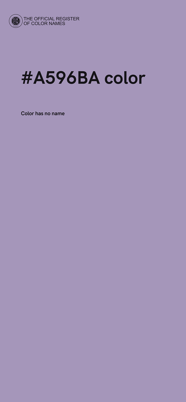 #A596BA color image