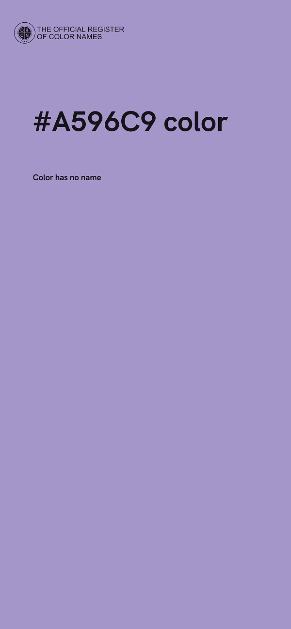 #A596C9 color image