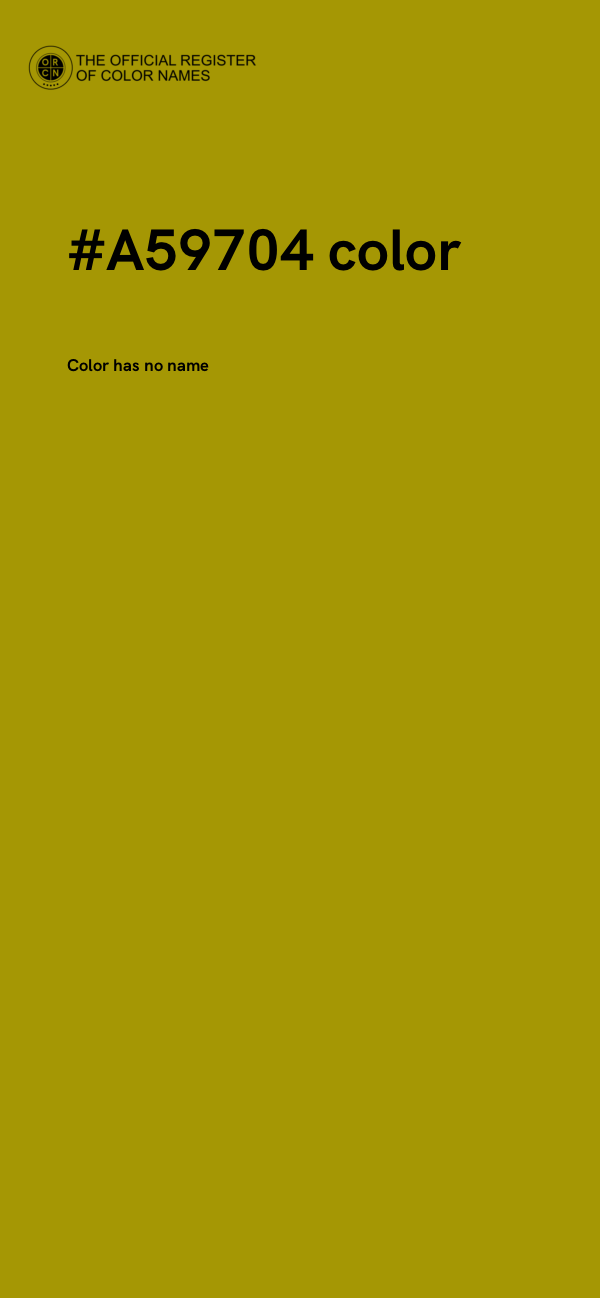 #A59704 color image
