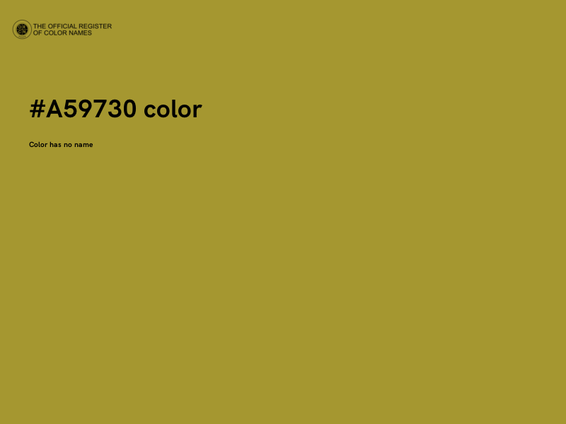 #A59730 color image