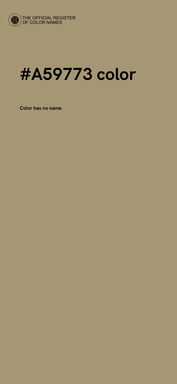 #A59773 color image