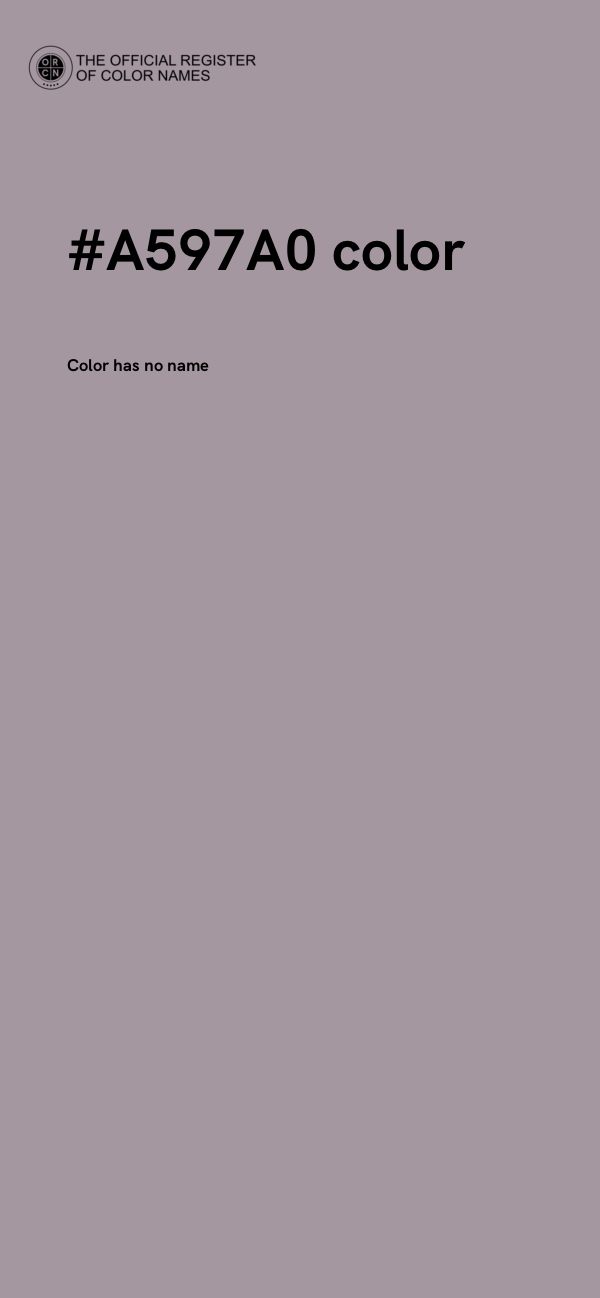 #A597A0 color image