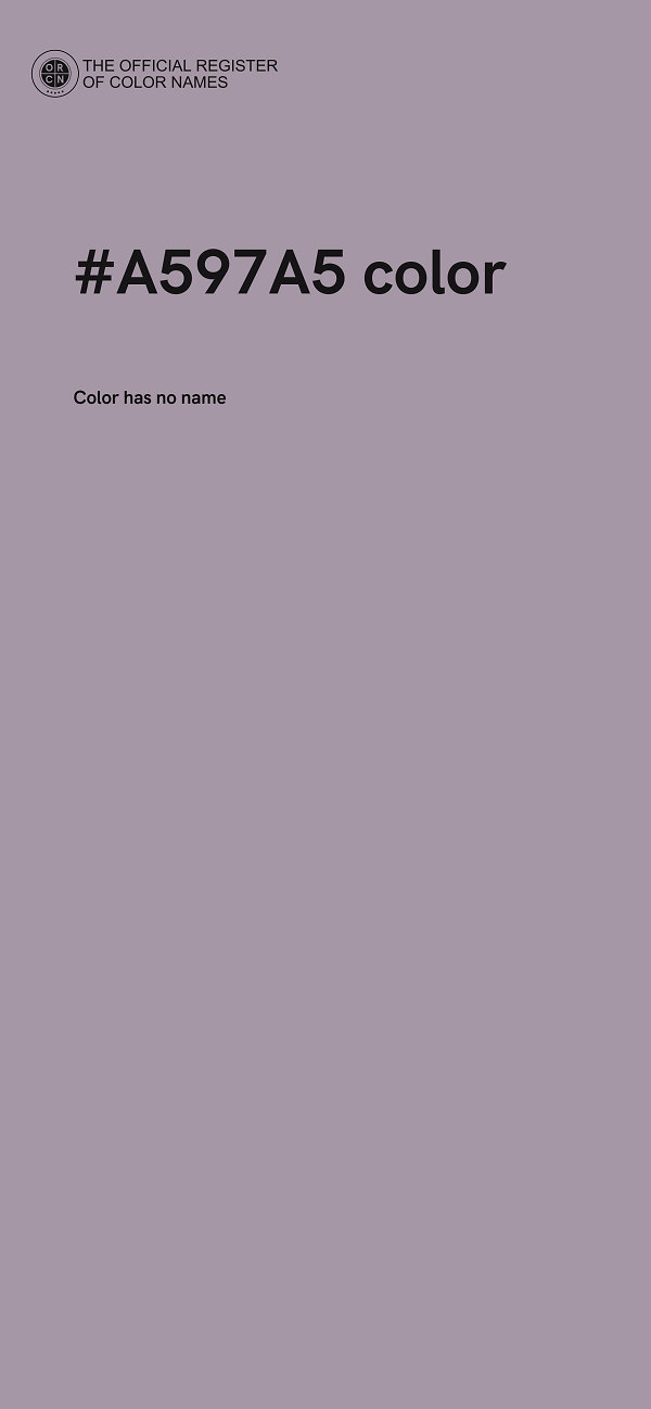 #A597A5 color image