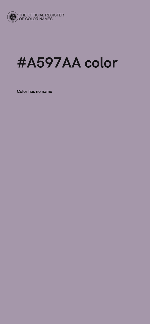 #A597AA color image