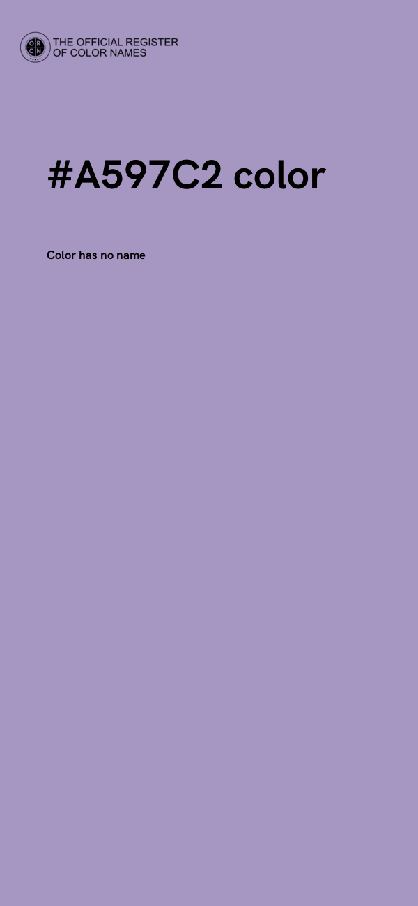 #A597C2 color image