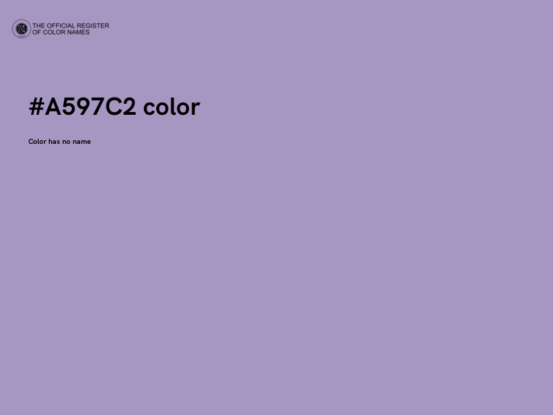 #A597C2 color image