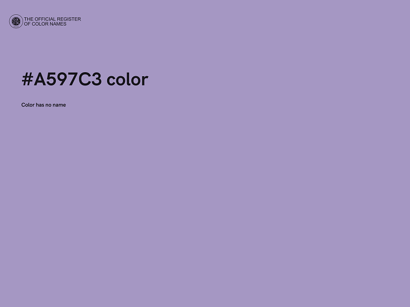 #A597C3 color image