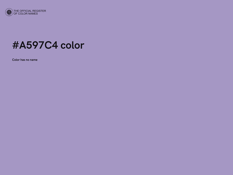 #A597C4 color image