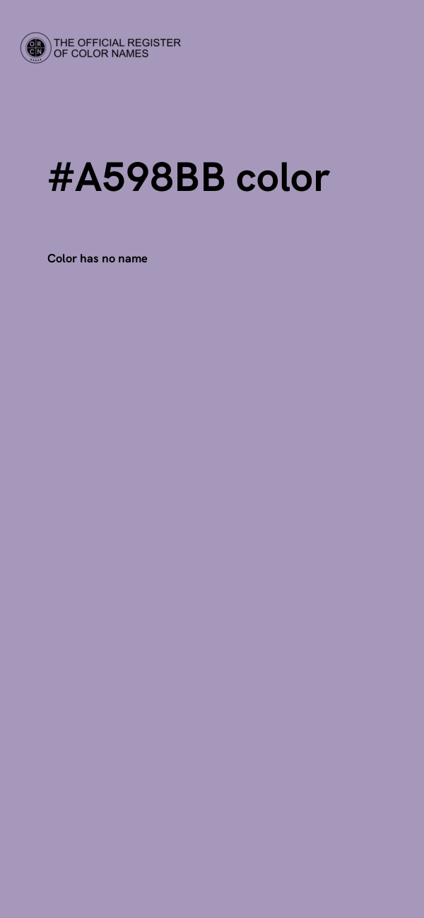 #A598BB color image