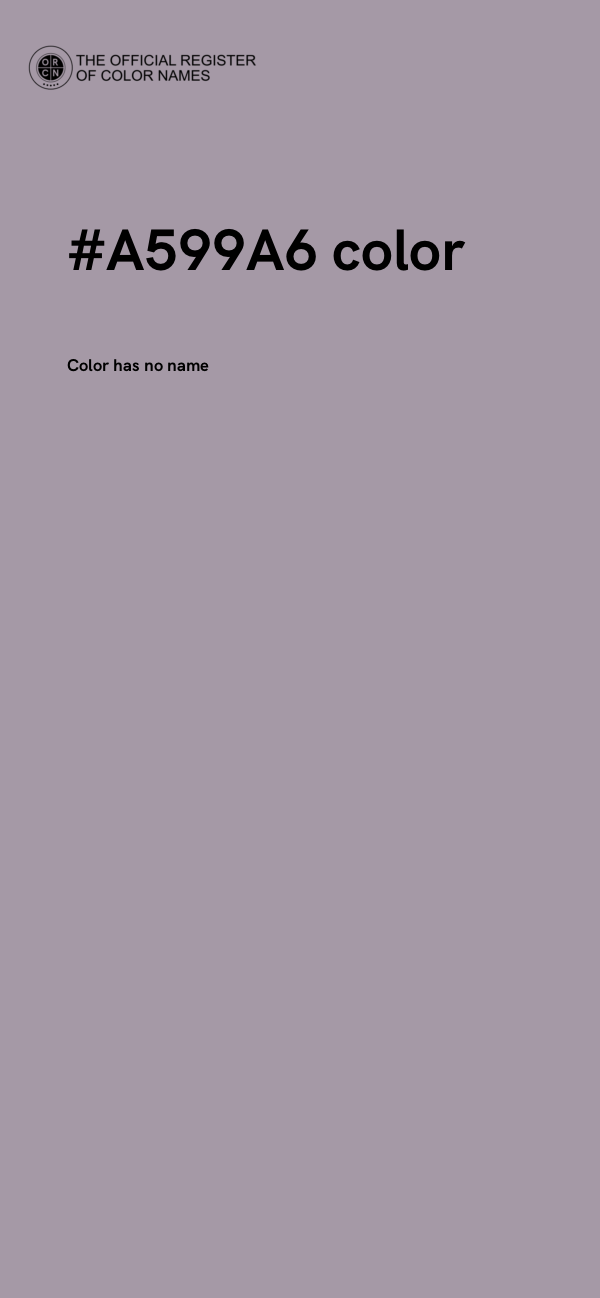 #A599A6 color image