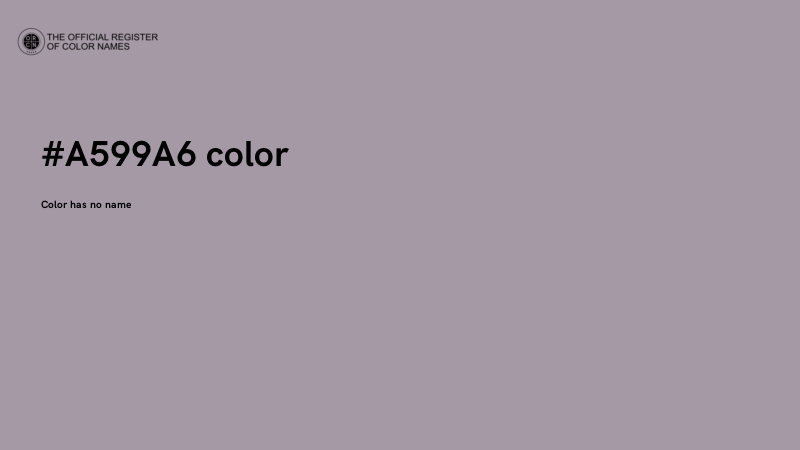 #A599A6 color image