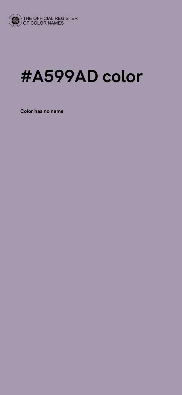 #A599AD color image