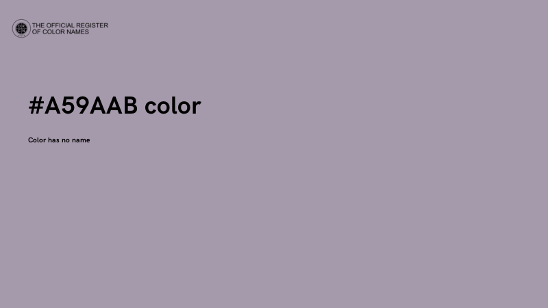 #A59AAB color image