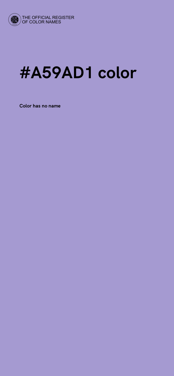 #A59AD1 color image