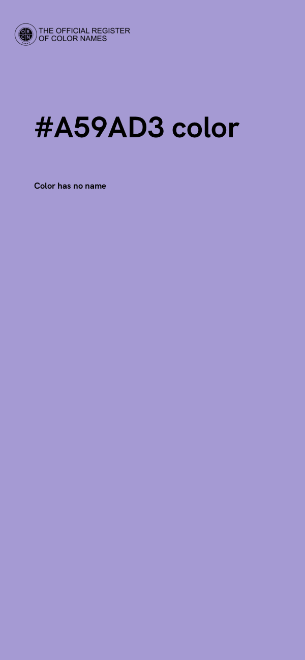 #A59AD3 color image
