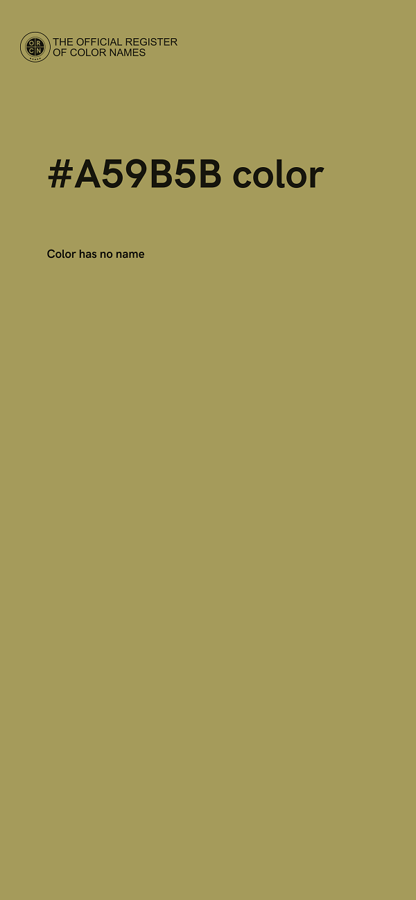 #A59B5B color image