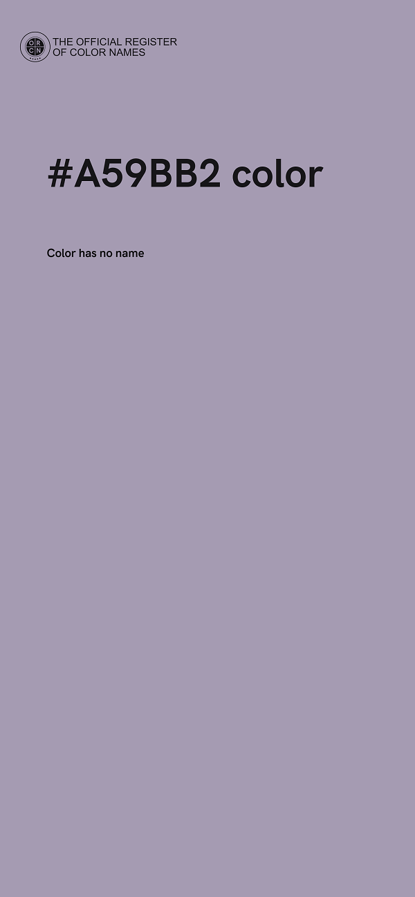 #A59BB2 color image