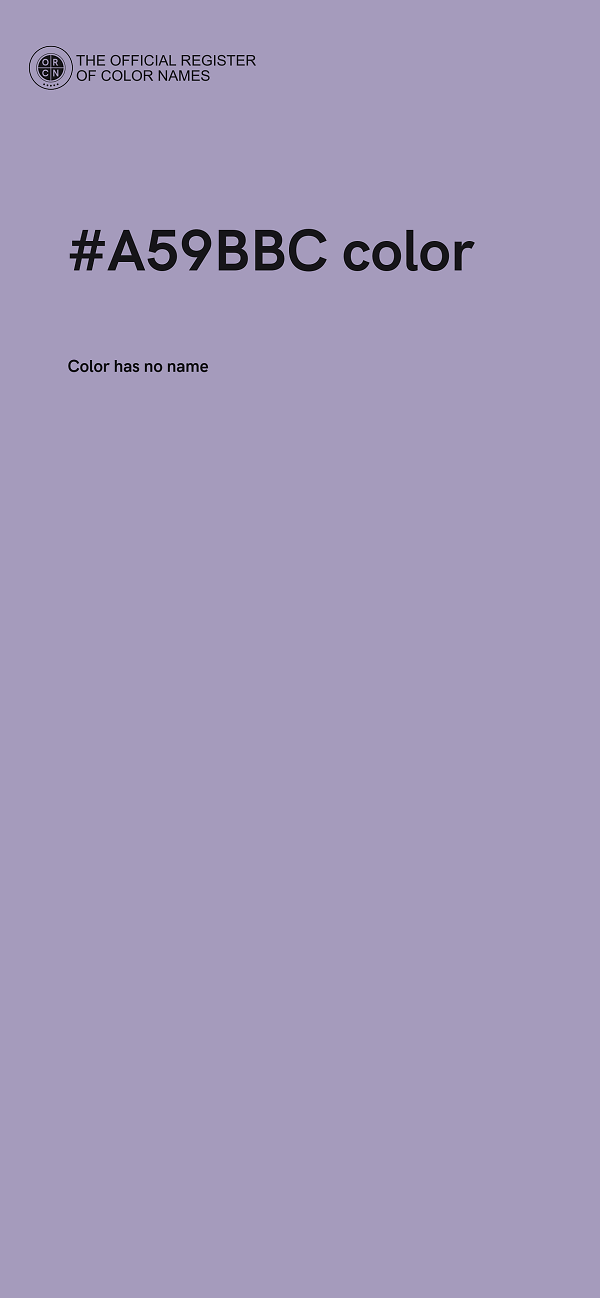 #A59BBC color image