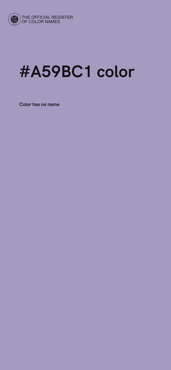 #A59BC1 color image