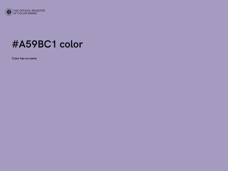 #A59BC1 color image