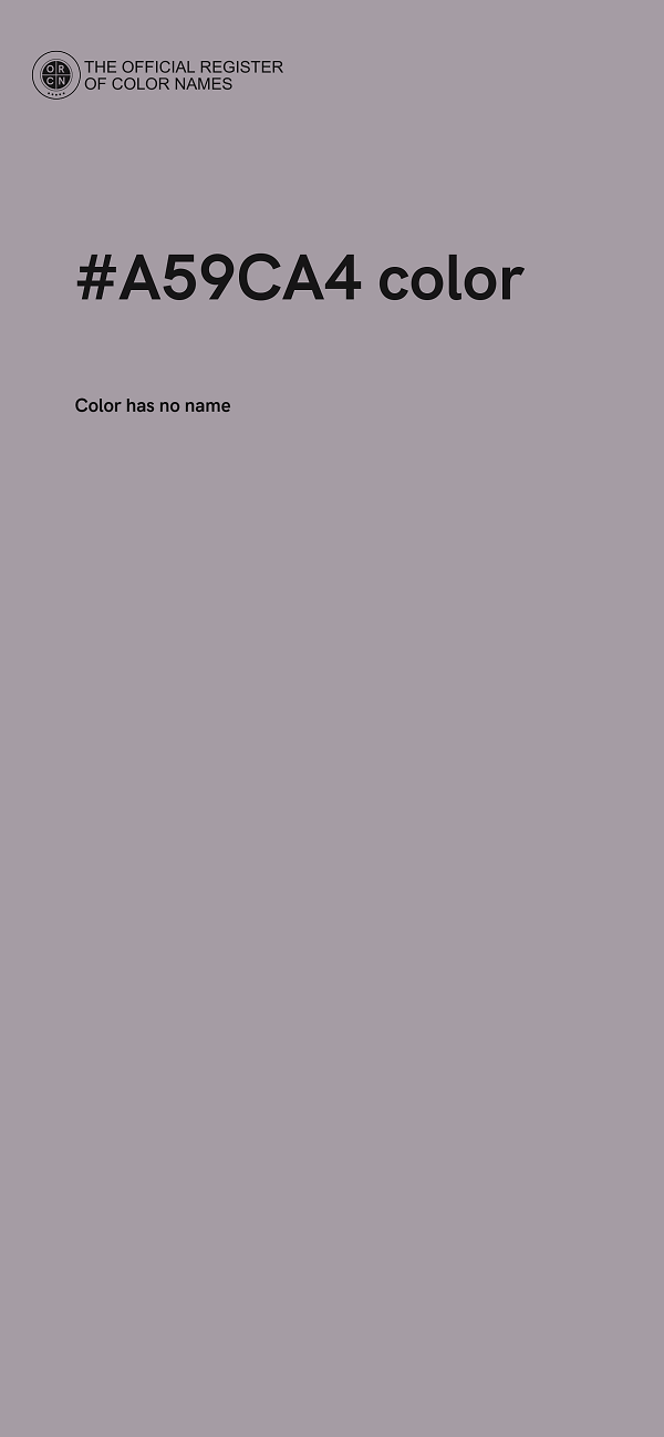 #A59CA4 color image