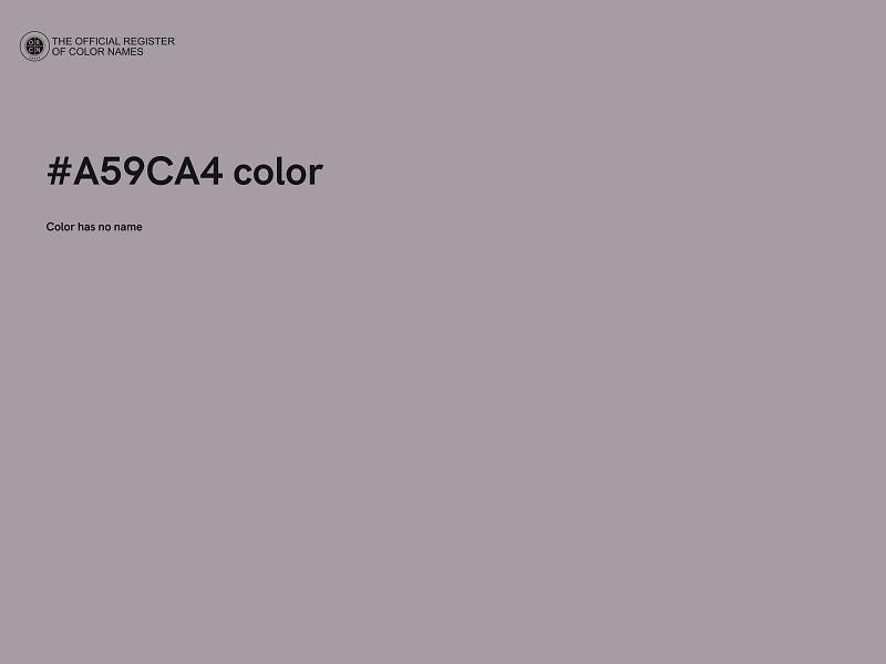#A59CA4 color image