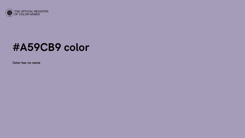 #A59CB9 color image