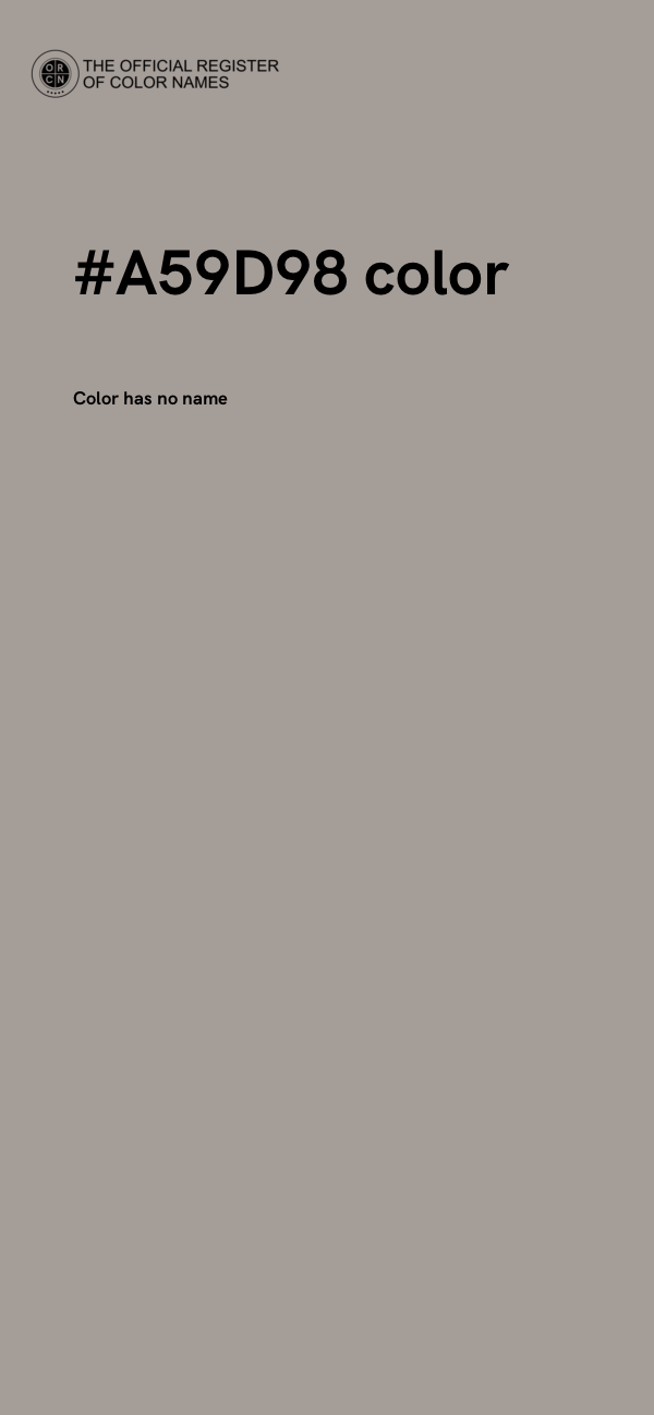 #A59D98 color image