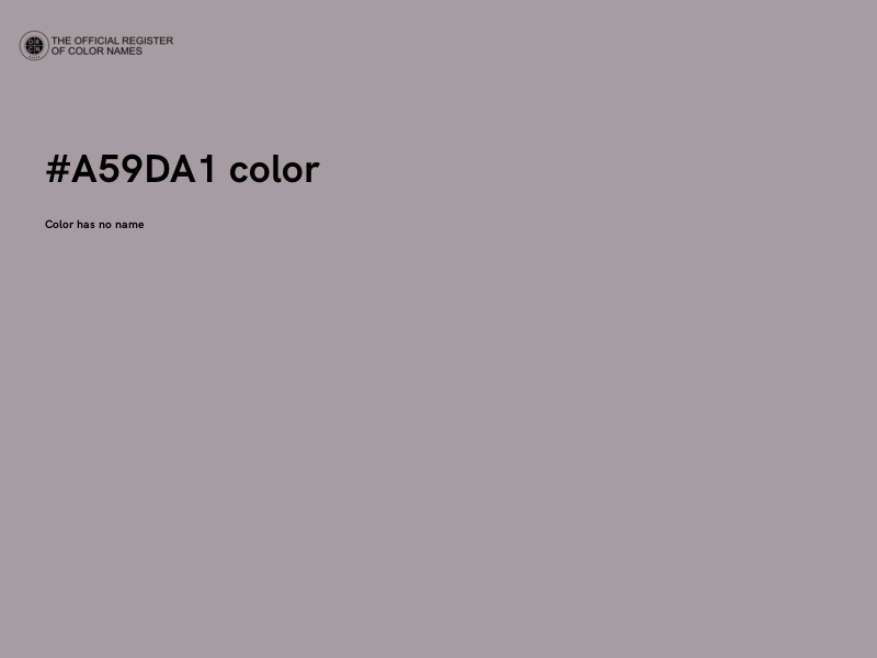 #A59DA1 color image