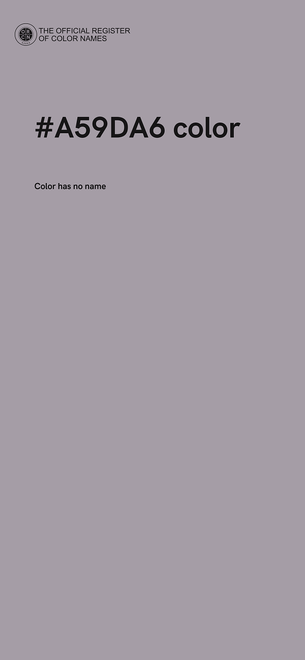 #A59DA6 color image