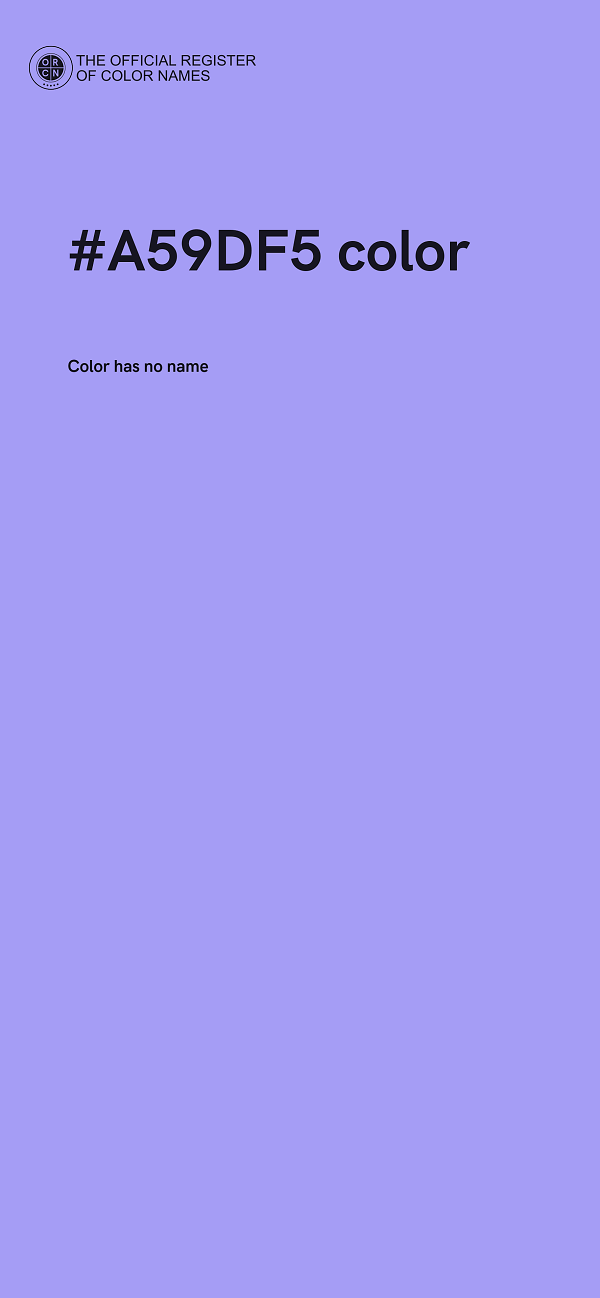 #A59DF5 color image
