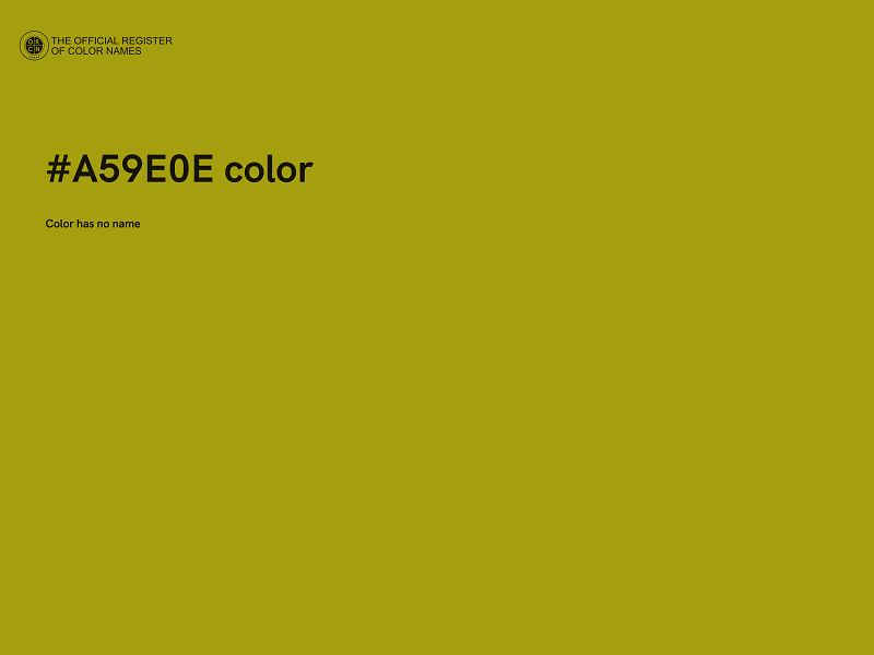 #A59E0E color image