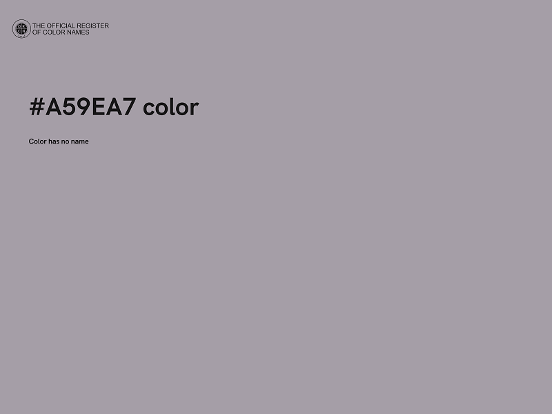 #A59EA7 color image