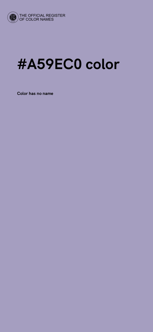 #A59EC0 color image