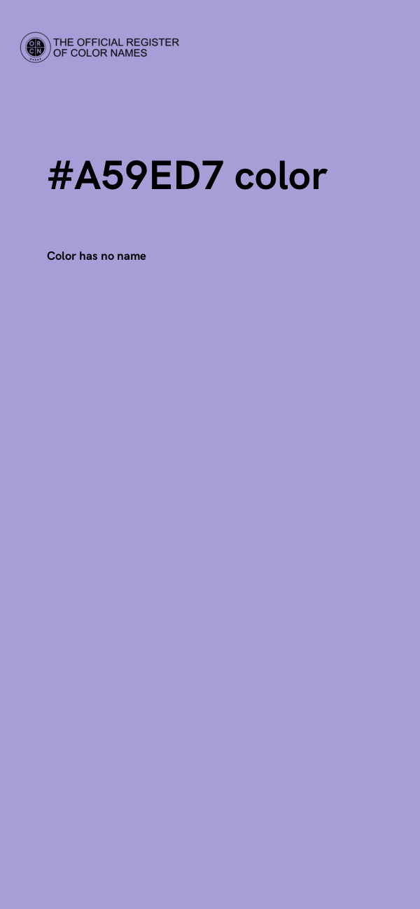 #A59ED7 color image