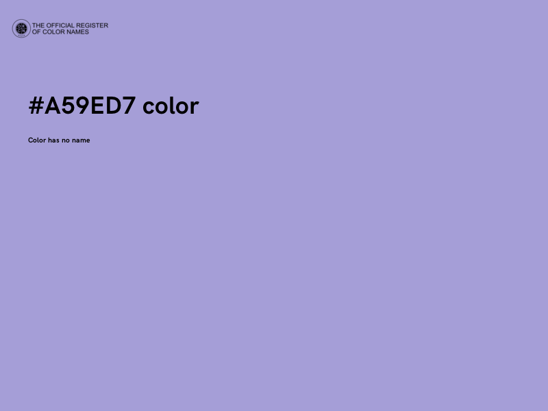 #A59ED7 color image