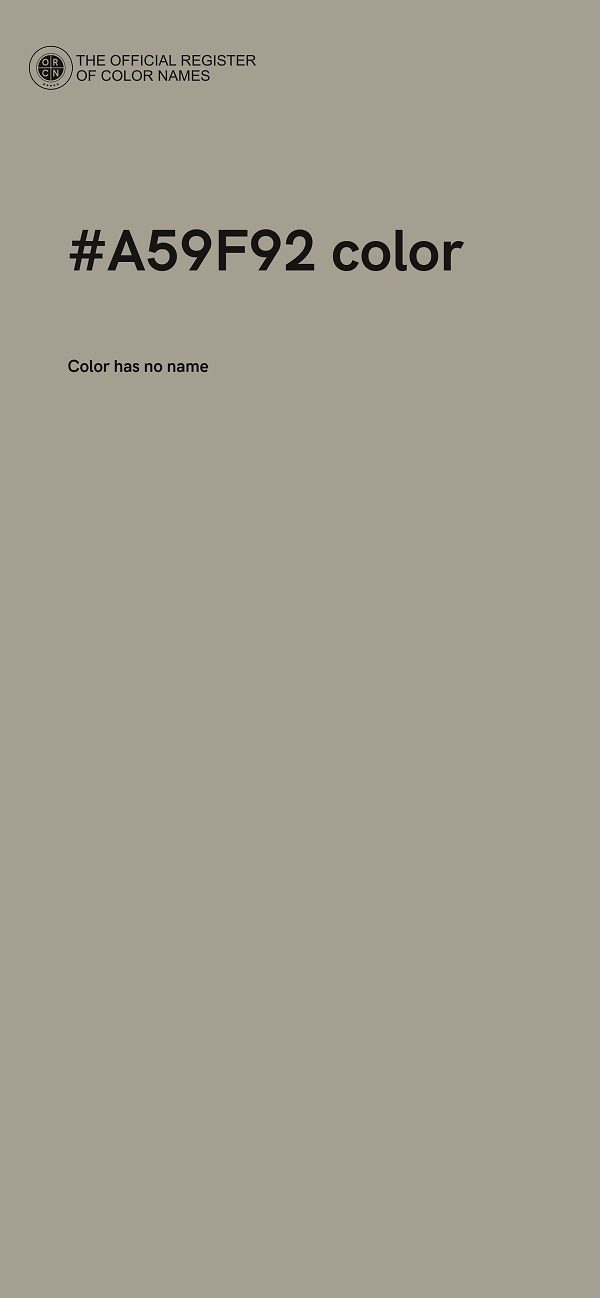 #A59F92 color image