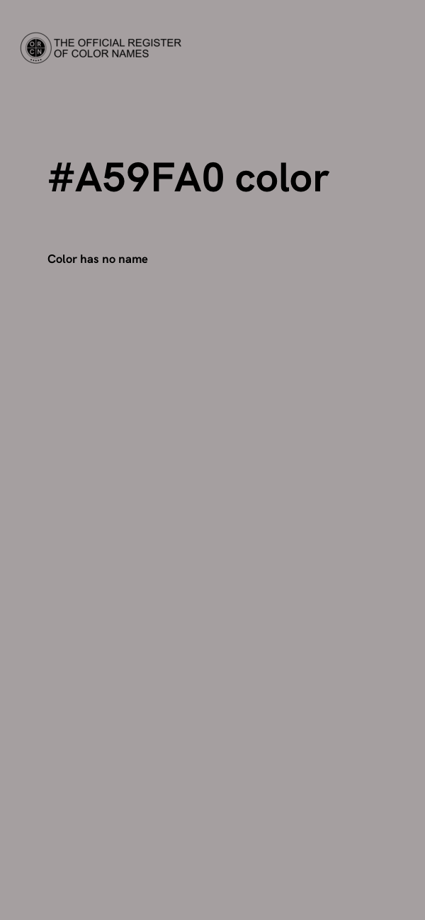 #A59FA0 color image