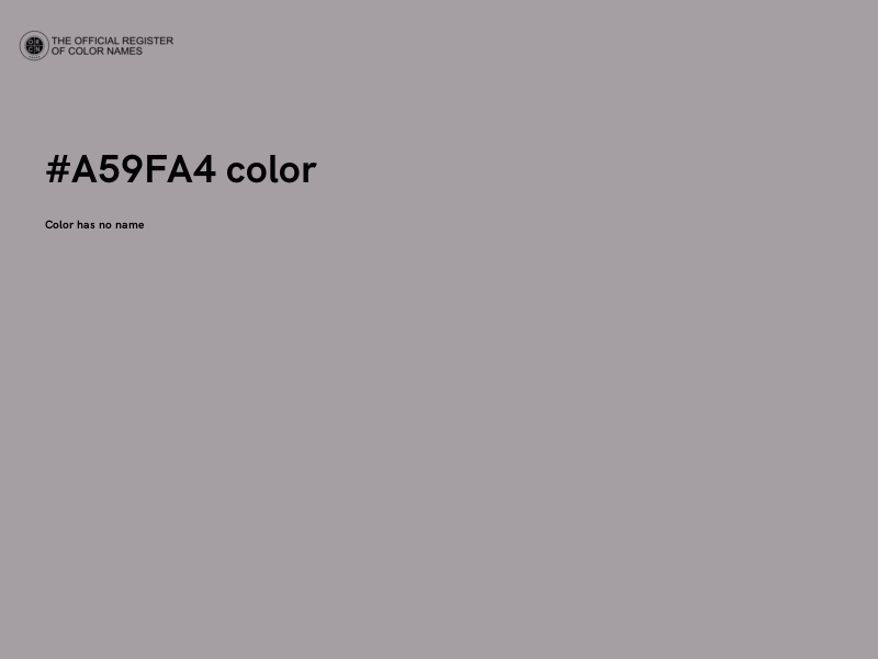 #A59FA4 color image
