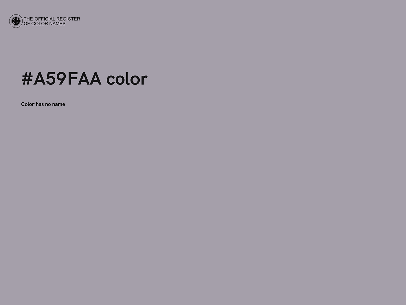 #A59FAA color image