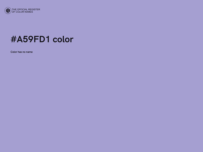 #A59FD1 color image