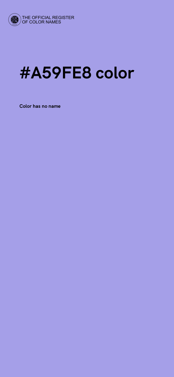 #A59FE8 color image