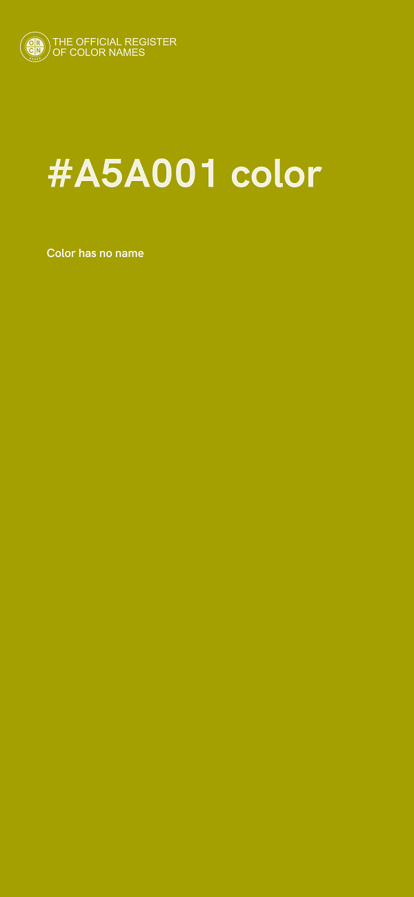 #A5A001 color image
