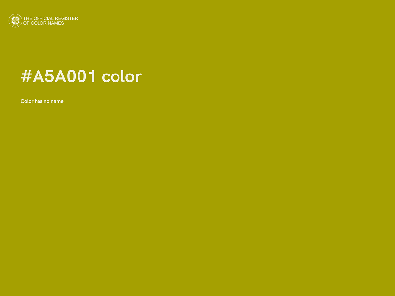 #A5A001 color image